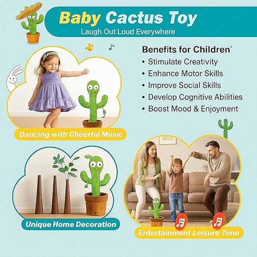 Rechargeable Talking Cactus Toy