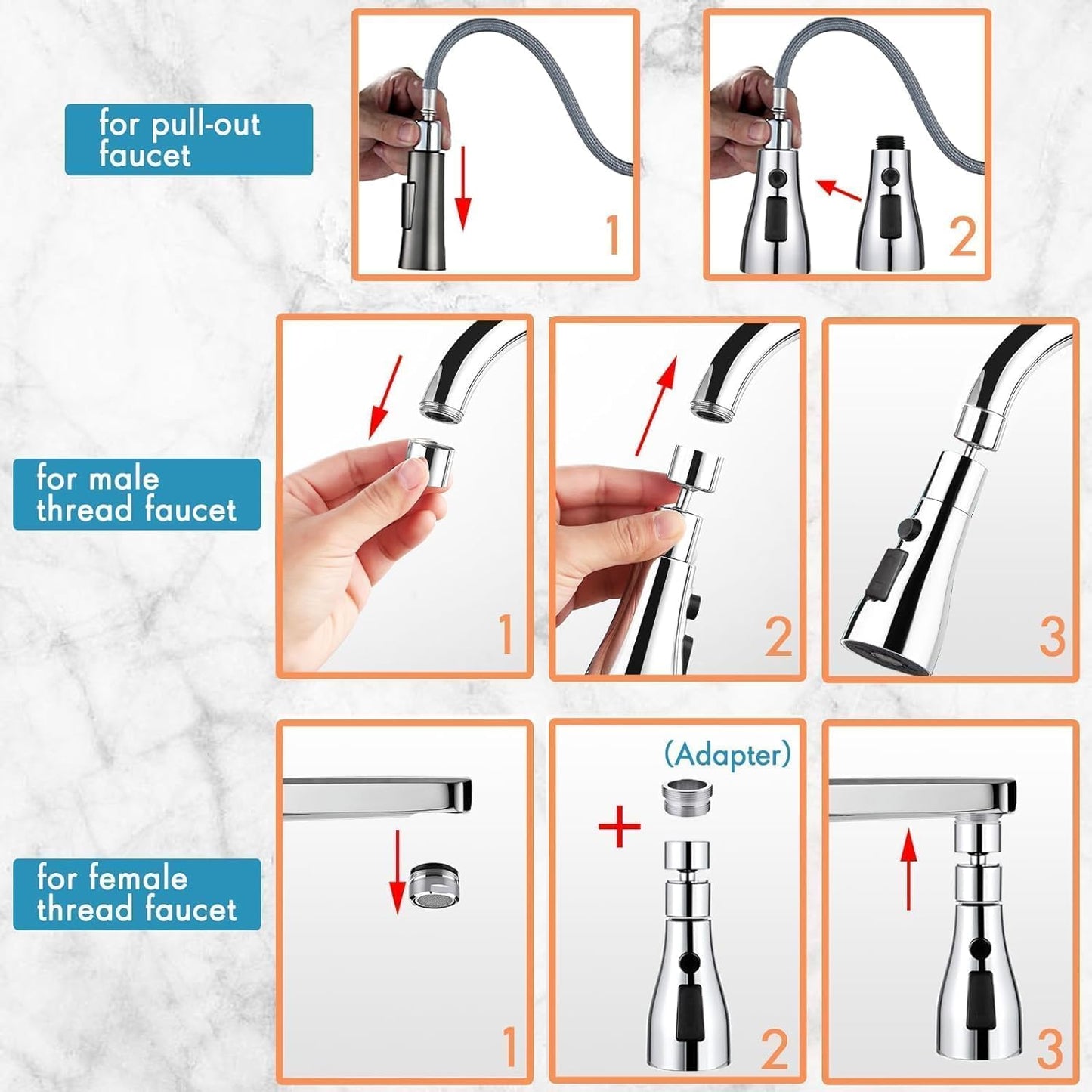 Tap Extender for Kitchen Sink