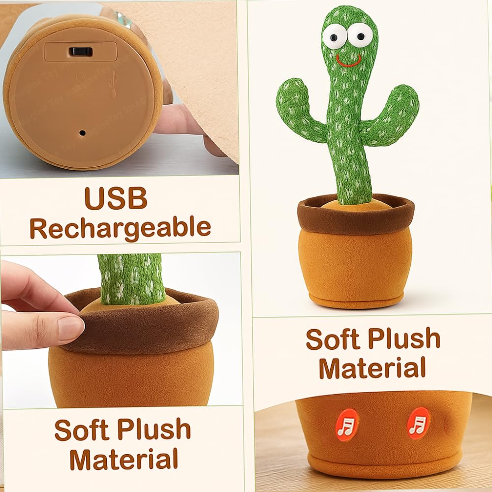 Rechargeable Talking Cactus Toy